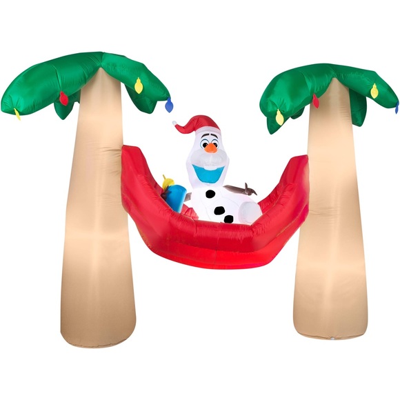 Disney Other - Olaf in Hammock Disney Christmas Inflatable decor